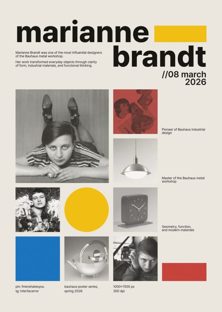 Bauhaus poster design typography 1920s history
