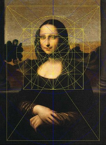 Mona Lisa triangle composition