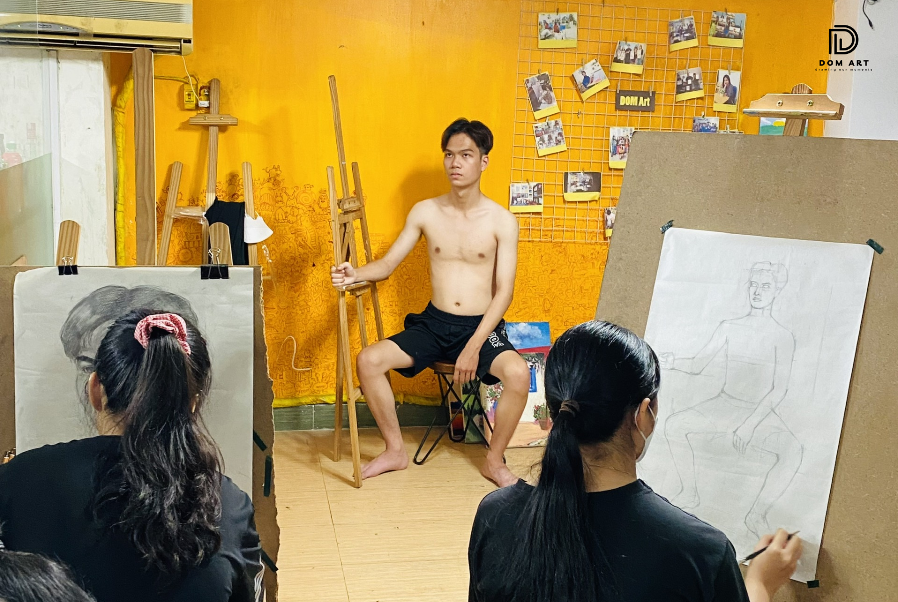Ký họa cảnh — khối lớn trước